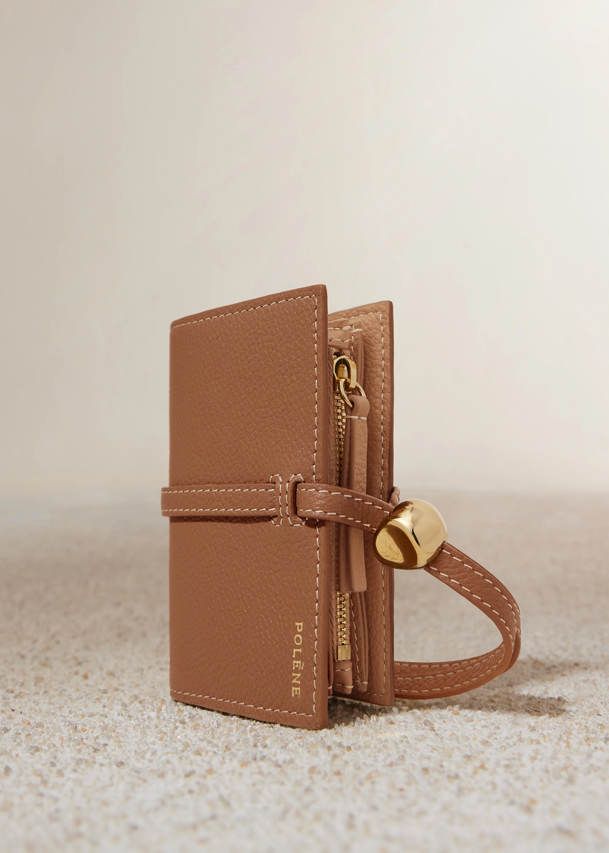 Kayé Card Holder - Textured Duo Camel - Image 2