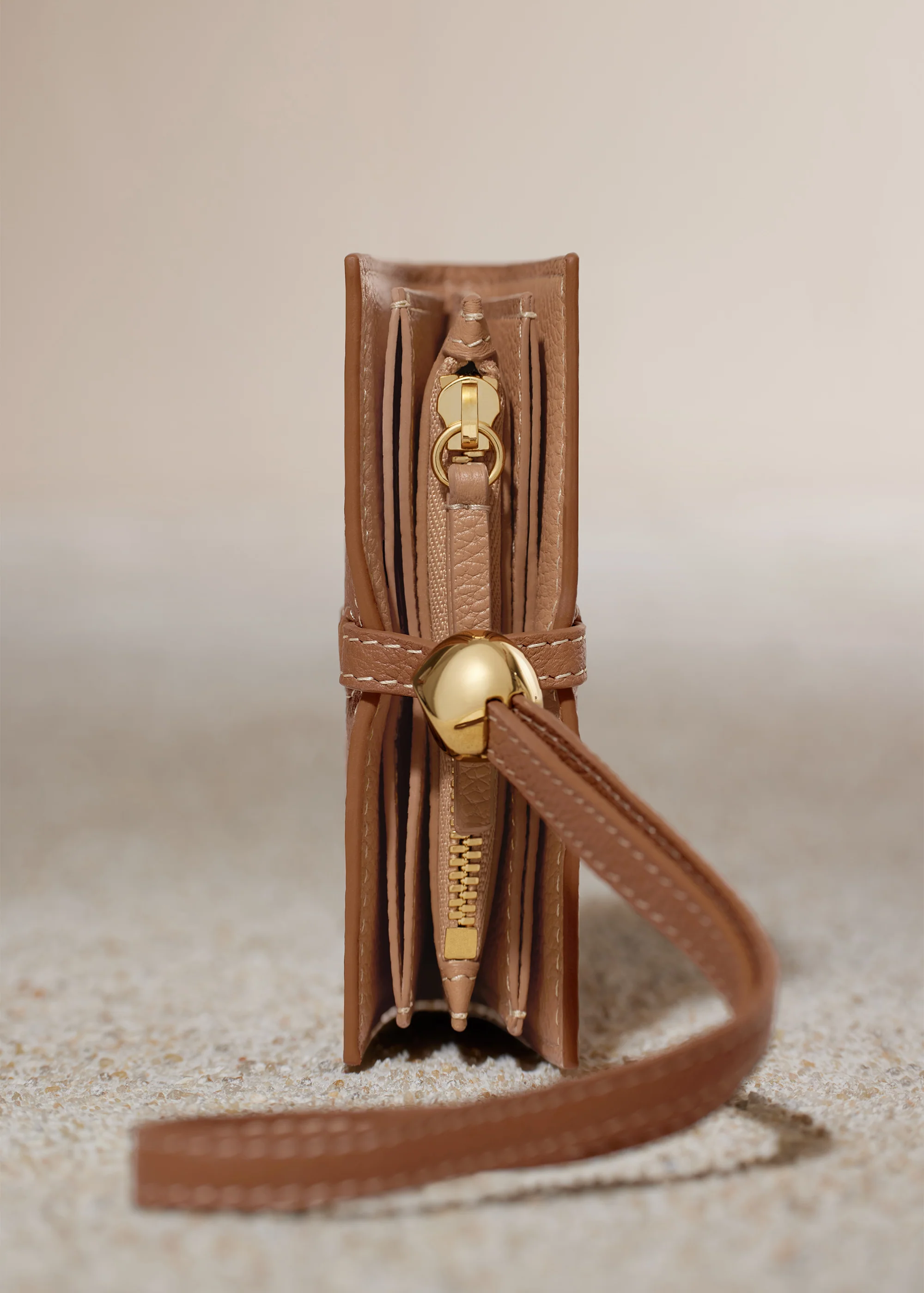 Kayé Card Holder - Textured Duo Camel - Image 4